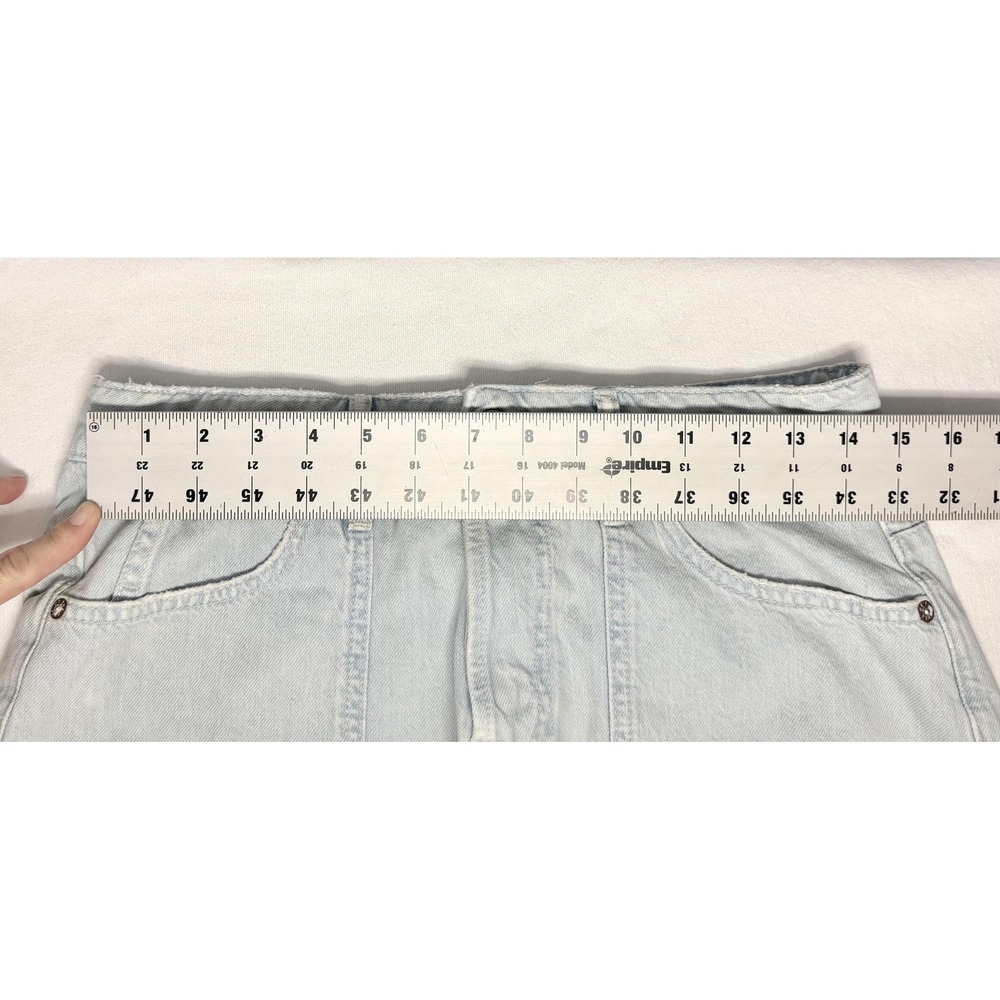 We The Free Beginners Luck Shorts Womens S 27 Rookie Wash Blue Low Denim Cuffed - Picture 6 of 12